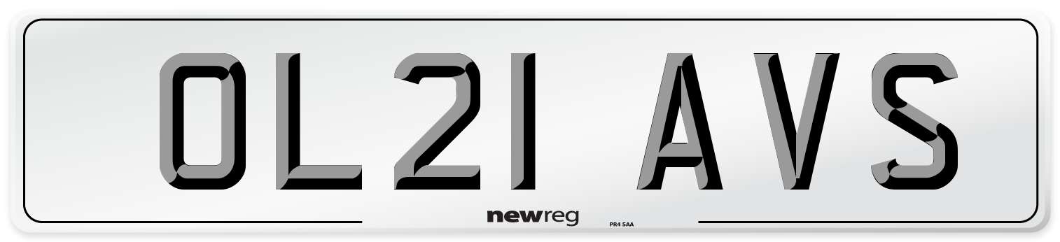 OL21 AVS Number Plate from New Reg